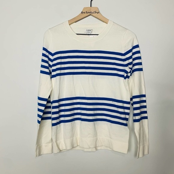 #16 J.crew Factory | NWT Striped Teddie sweater Size Small - Picture 1 of 3